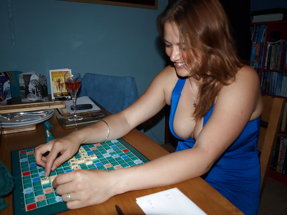 SEXY SHELLY playing scrabble #34323161