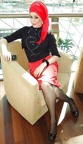 Turkish Hijab Nylon High Heels Sexy Amateur  #26285060