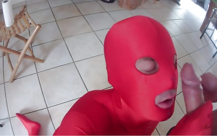 Facial en zentai lycra #26781235