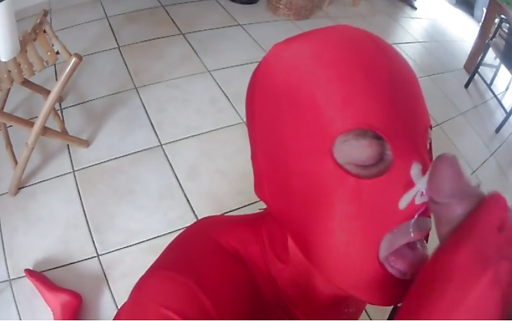 Facial en zentai lycra #26781255