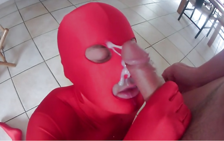 Facial en zentai lycra #26781266