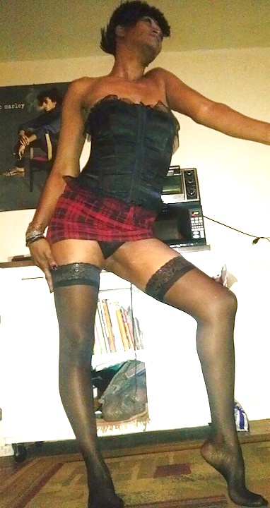 Pamela in stockings and skirt #30272867