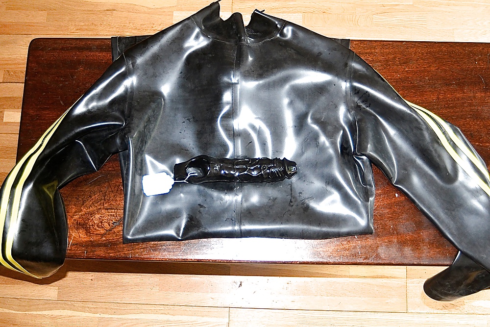 Rubber cat suit and Penis sheath purchased #27654802