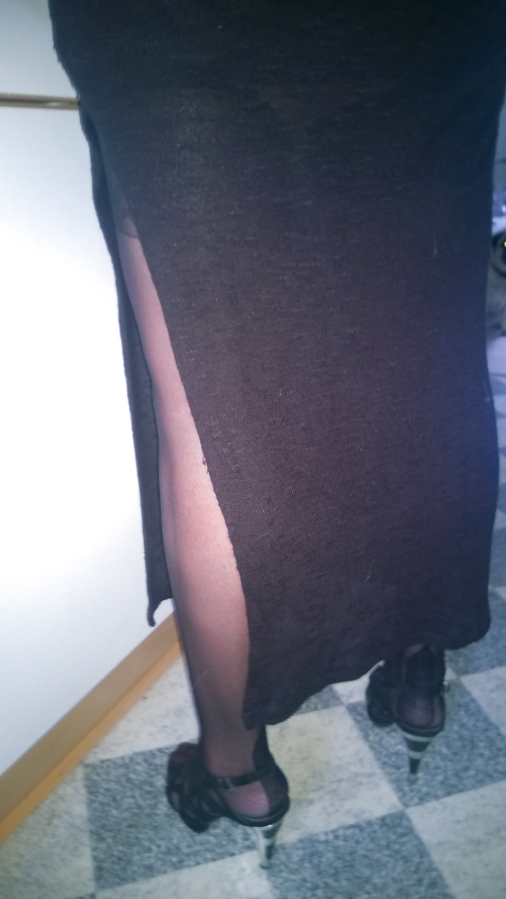 Sexy friday en medias negras con costura
 #26641994