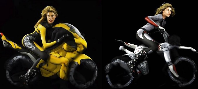 HUMAN MOTORCYCLES&CARS (BODY PAINTING TRINA MERRY&EMMA HACK) #23502203