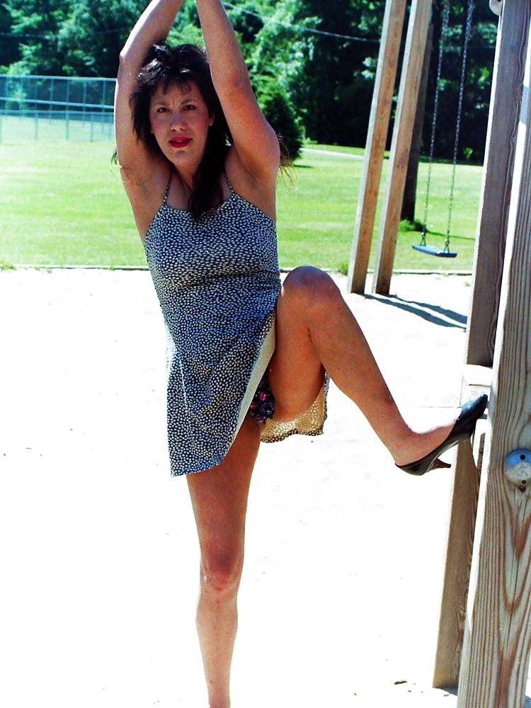 Ex wife Flashing in a park #34271493