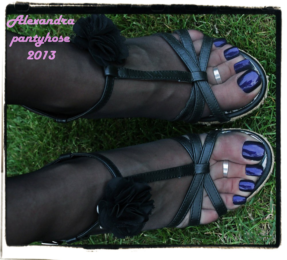 Mis piernas y pies sandalias colección de pantimedias 04
 #36480583