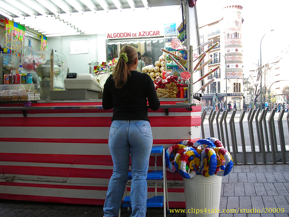 Candid ass in tight jeans #33858414