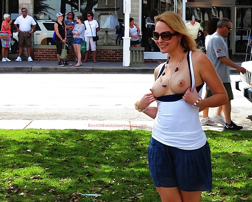 Pussy and tit flashing in public. #29104995