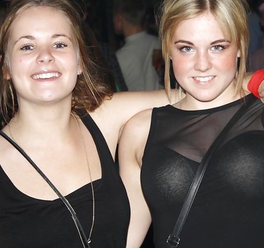 Danish teens-177-178-party bra tongue piercing cleavage  #26193690