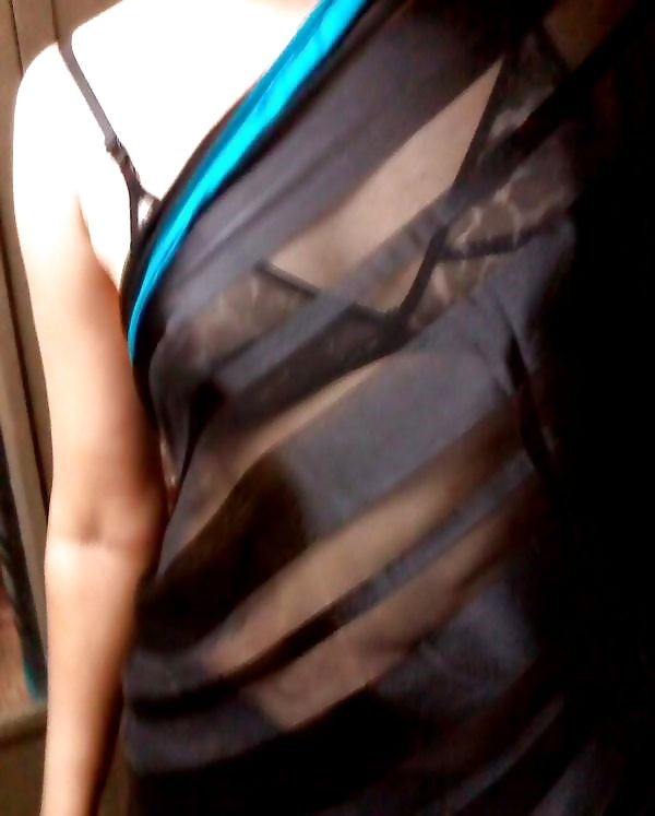 My Mom stripteases in sari to show boobs and sexy back #23181499