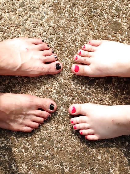 Nylons, Feet, Painted Toes! Fun with the wife! #30249987
