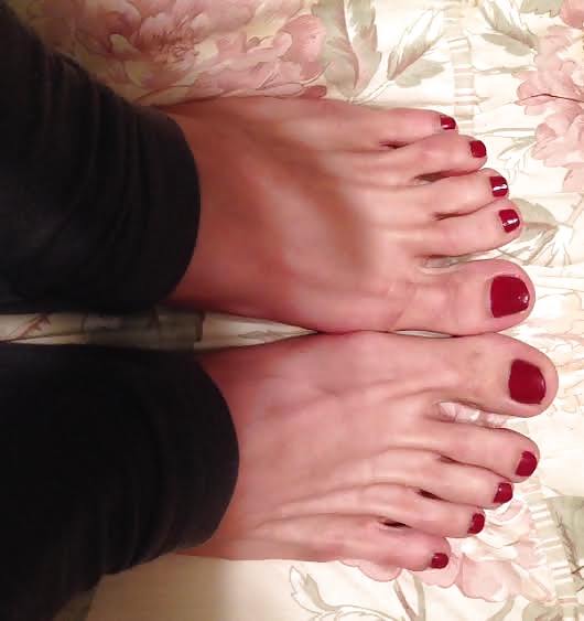 Nylons, Feet, Painted Toes! Fun with the wife! #30249992