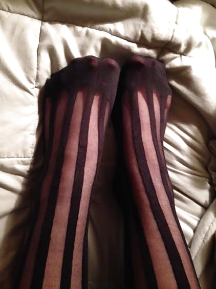 Nylons, Feet, Painted Toes! Fun with the wife! #30250085