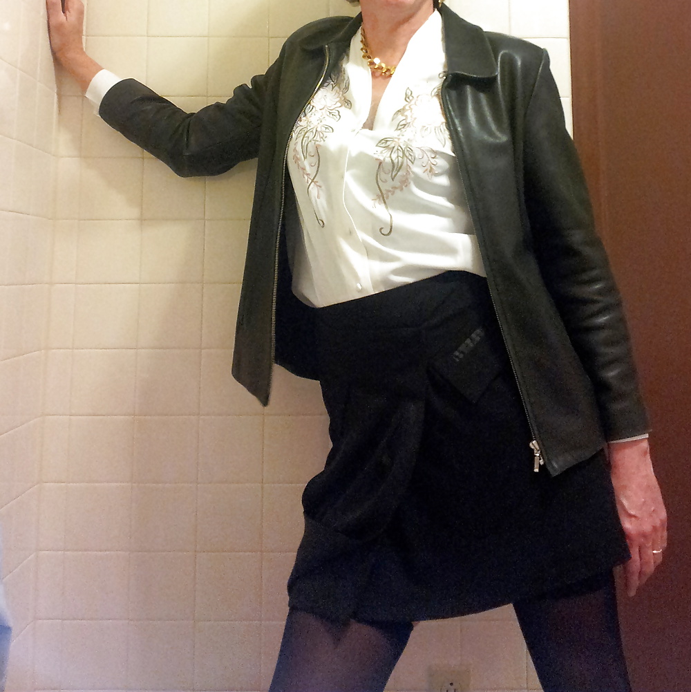 Cross Dressing Slut at the Office Alone