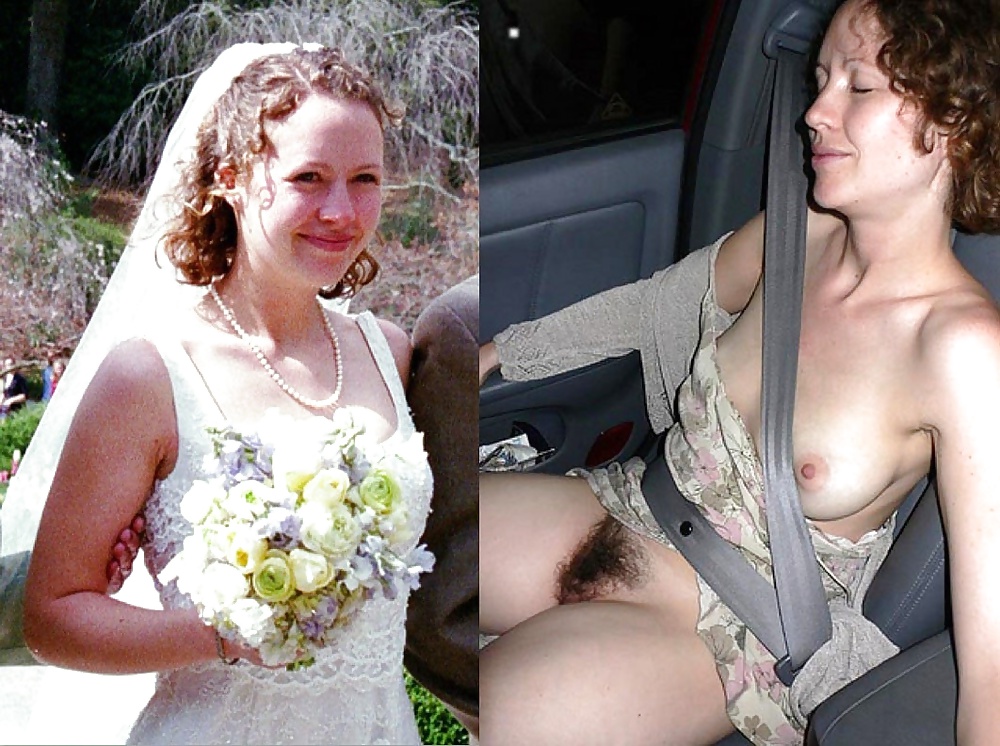 Brides and bridesmaids, before and after amateurs.