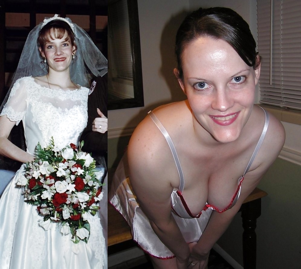 Brides and bridesmaids, before and after amateurs. #27540719