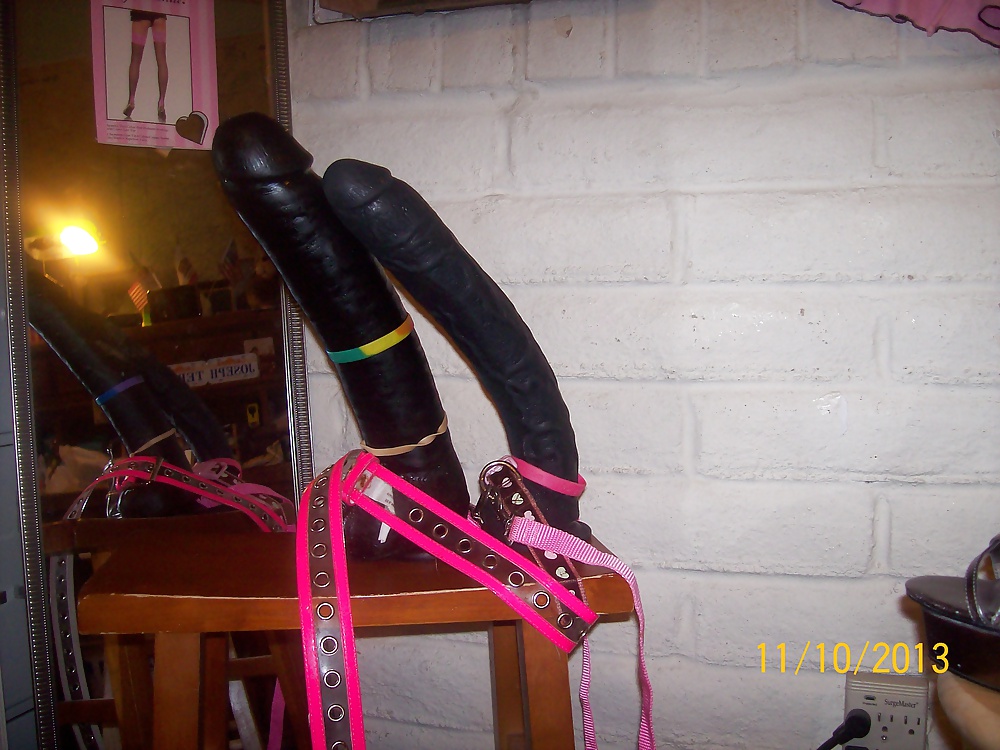 Tgirl Jill's kinky accessories used for BBC training. #24342051
