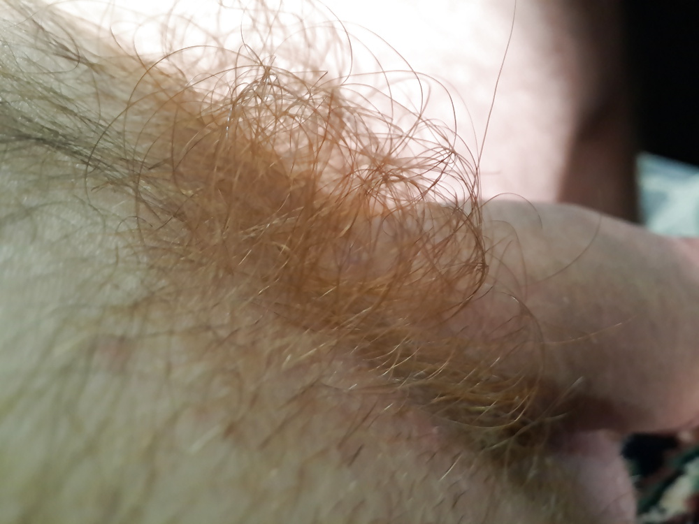 Hlajany, my red pubic hair close up #35356912