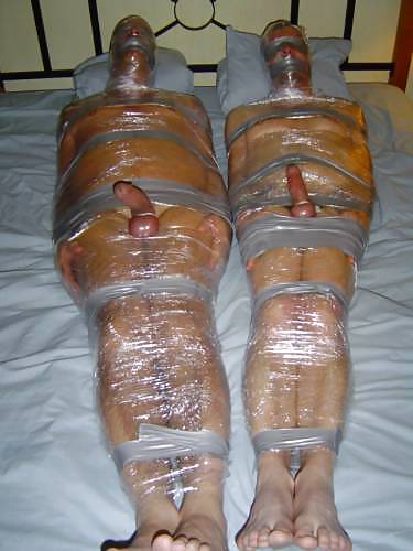 Bondage Slaves - Mummification. Who wants to wrap me? #23911452