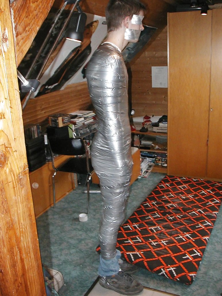 Bondage Slaves - Mummification. Who wants to wrap me? #23911458
