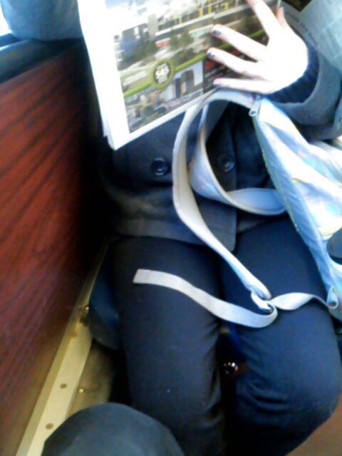 Voyeur - Karen Gillan lookalike on the train #37703263