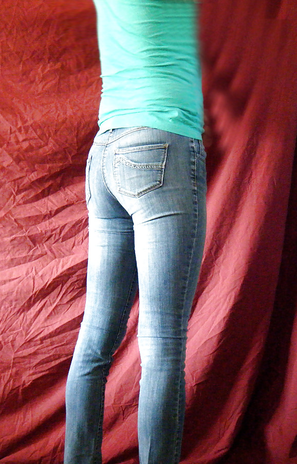 Tight jeans cock  #35320090