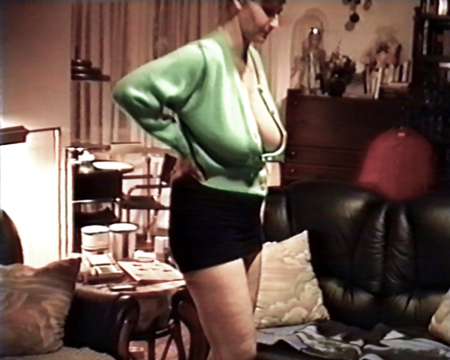 SAG - Mommies Big Bikini Boobs In & Out Green Sweater 10 #35546361