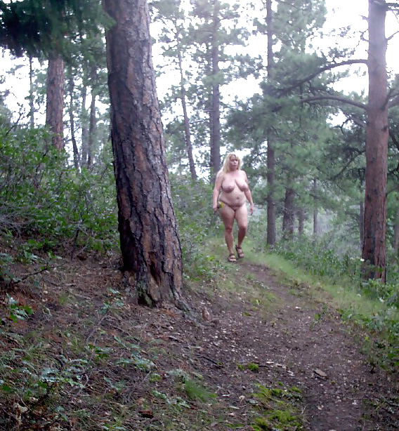 Posing for husband nude in the forest #26879647