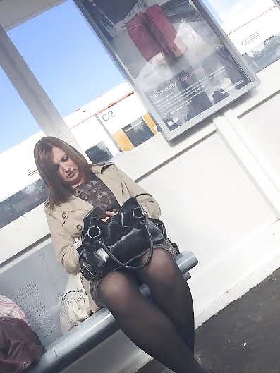 Milf at station with legs open #30478956