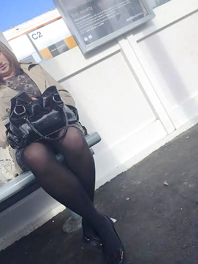 Milf at station with legs open #30478989