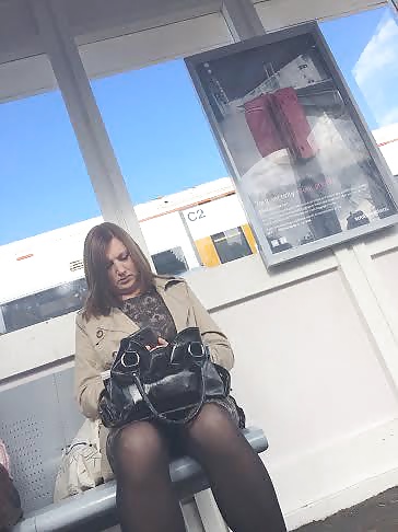 Milf at station with legs open #30479021