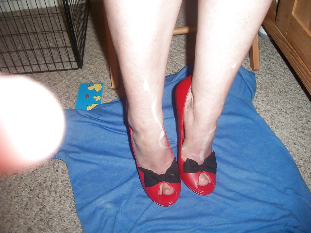 Red high heels fun!