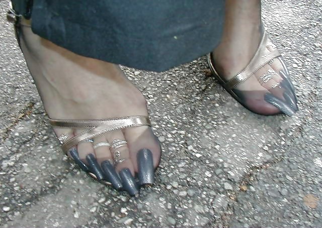 Sabines 's sexy long toe nails #36117162