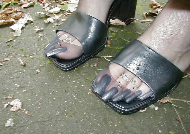 Sabines 's sexy long toe nails #36117163