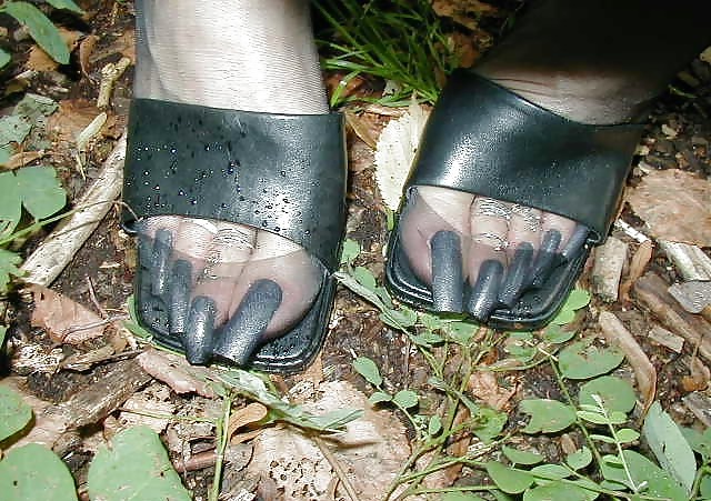Sabines 's sexy long toe nails #36117170