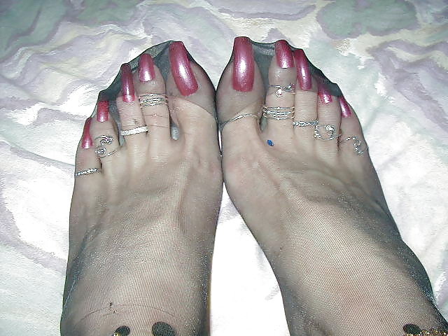 Sabines 's sexy long toe nails #36117187
