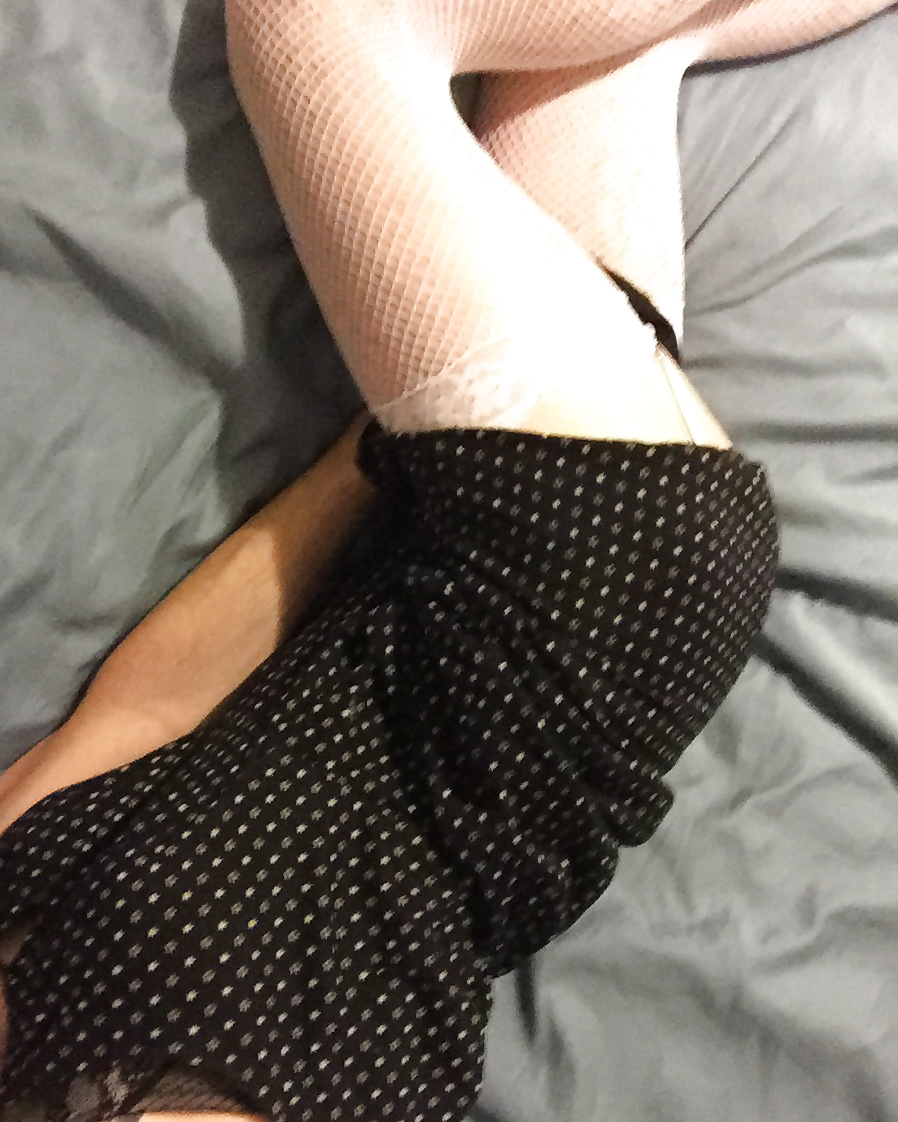 Black Dress and Stockings #40548585