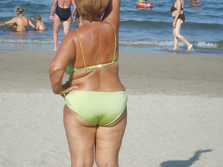 Grannies with Big Tits on the beach! Amateur Mixed! #28296798