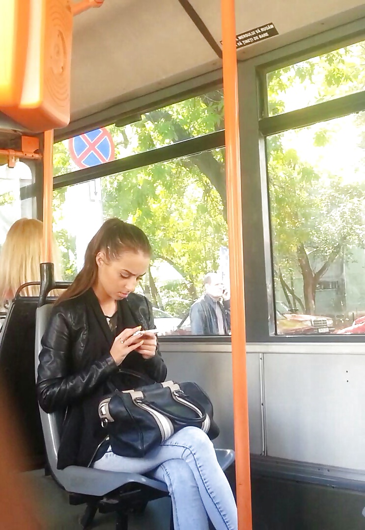 Spy sexy teens in bus romanian #32366140