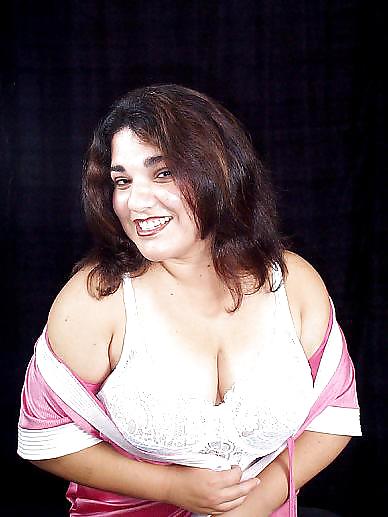 Brunette BBW getting undressed #34793896