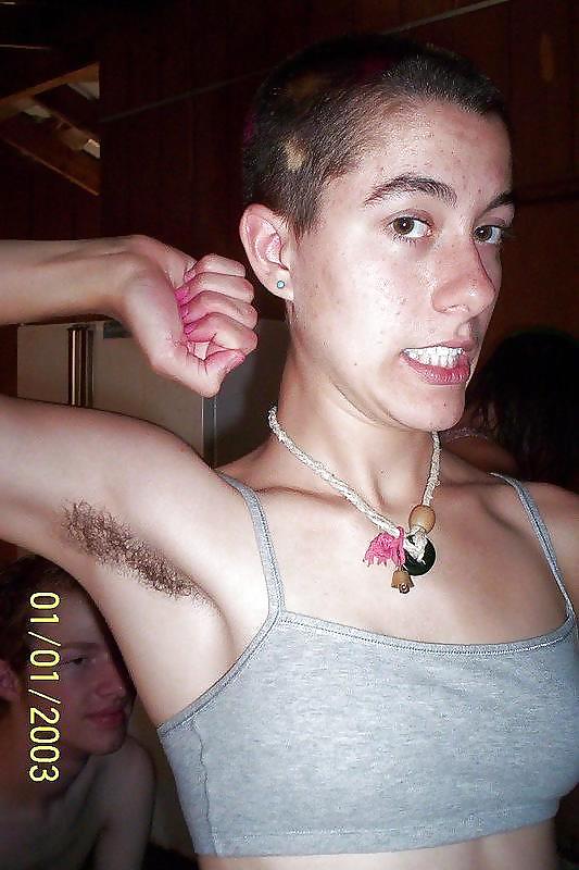 Miscellaneous girls showing hairy, unshaven armpits 2 #36246383