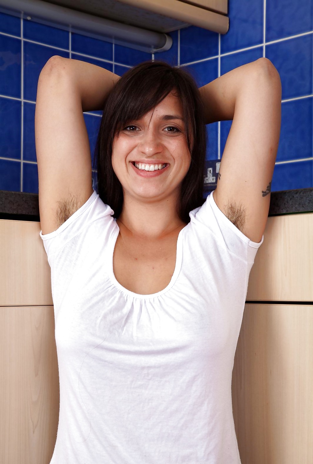 Miscellaneous girls showing hairy, unshaven armpits 2 #36246556