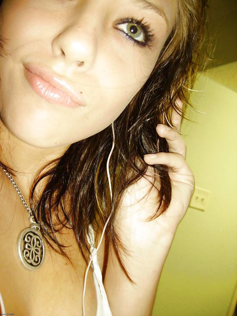 Stolen Pics - Brunette posing in front of mirror #35916012