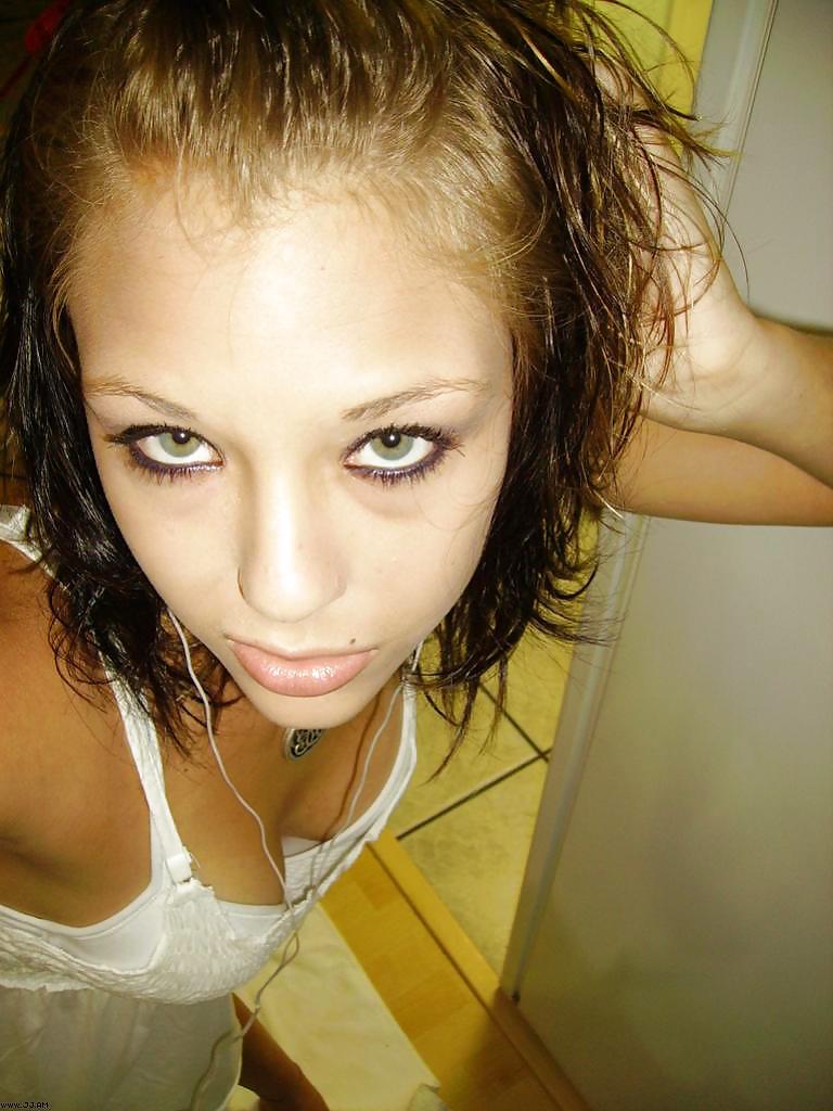 Stolen Pics - Brunette posing in front of mirror #35916018