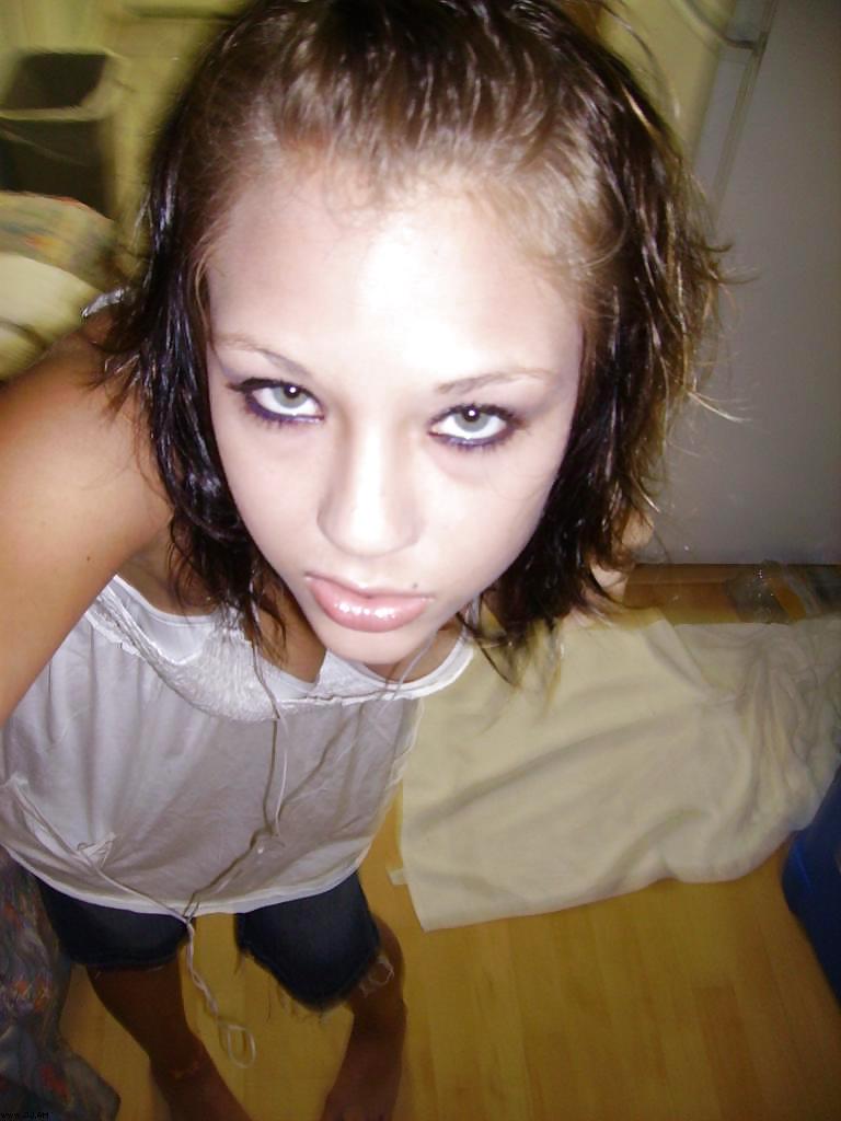 Stolen Pics - Brunette posing in front of mirror #35916024