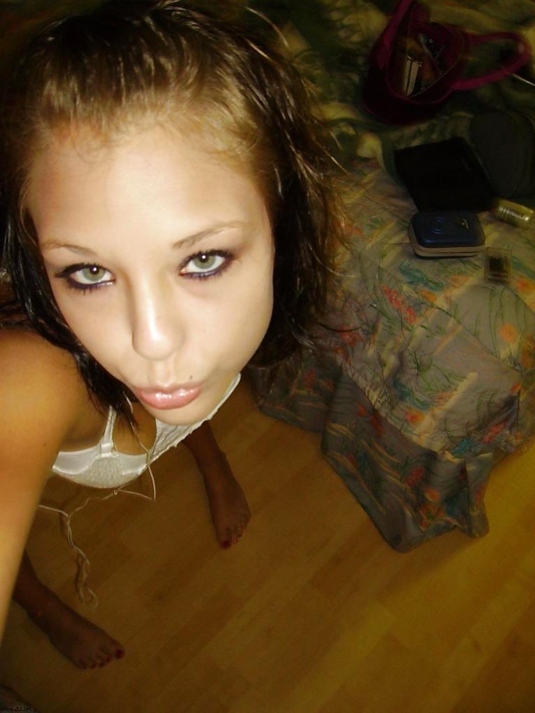 Stolen Pics - Brunette posing in front of mirror #35916041