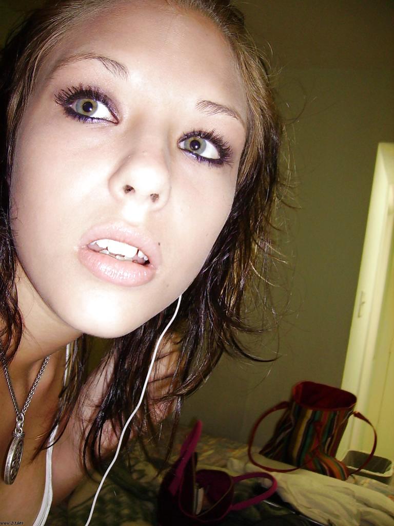 Stolen Pics - Brunette posing in front of mirror #35916048