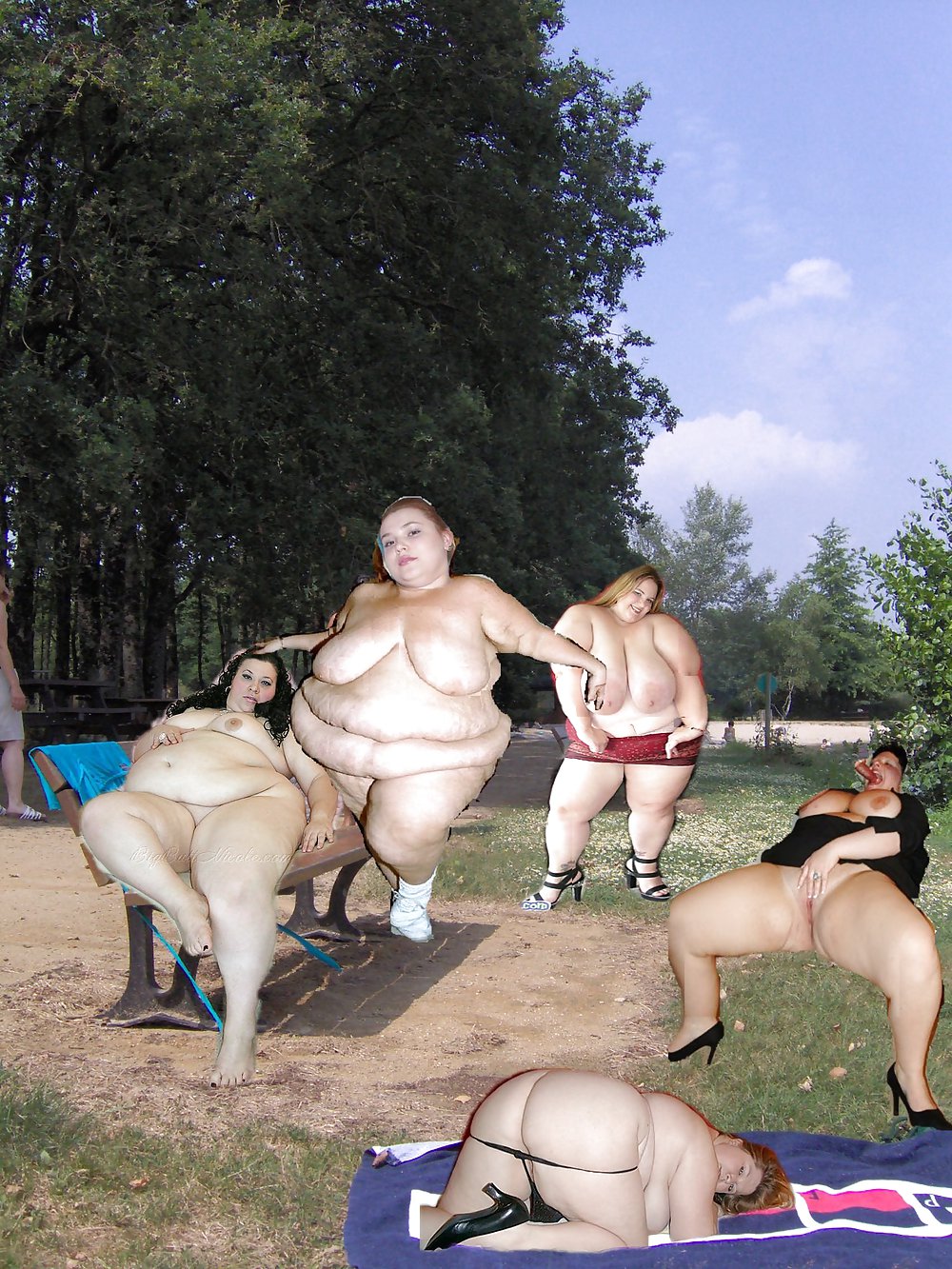 Naked bbws outdoor (photoshopped)
 #37186086