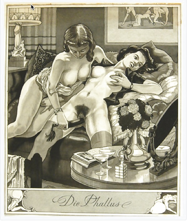 Vintage Erotic Drawings 6 #30708661